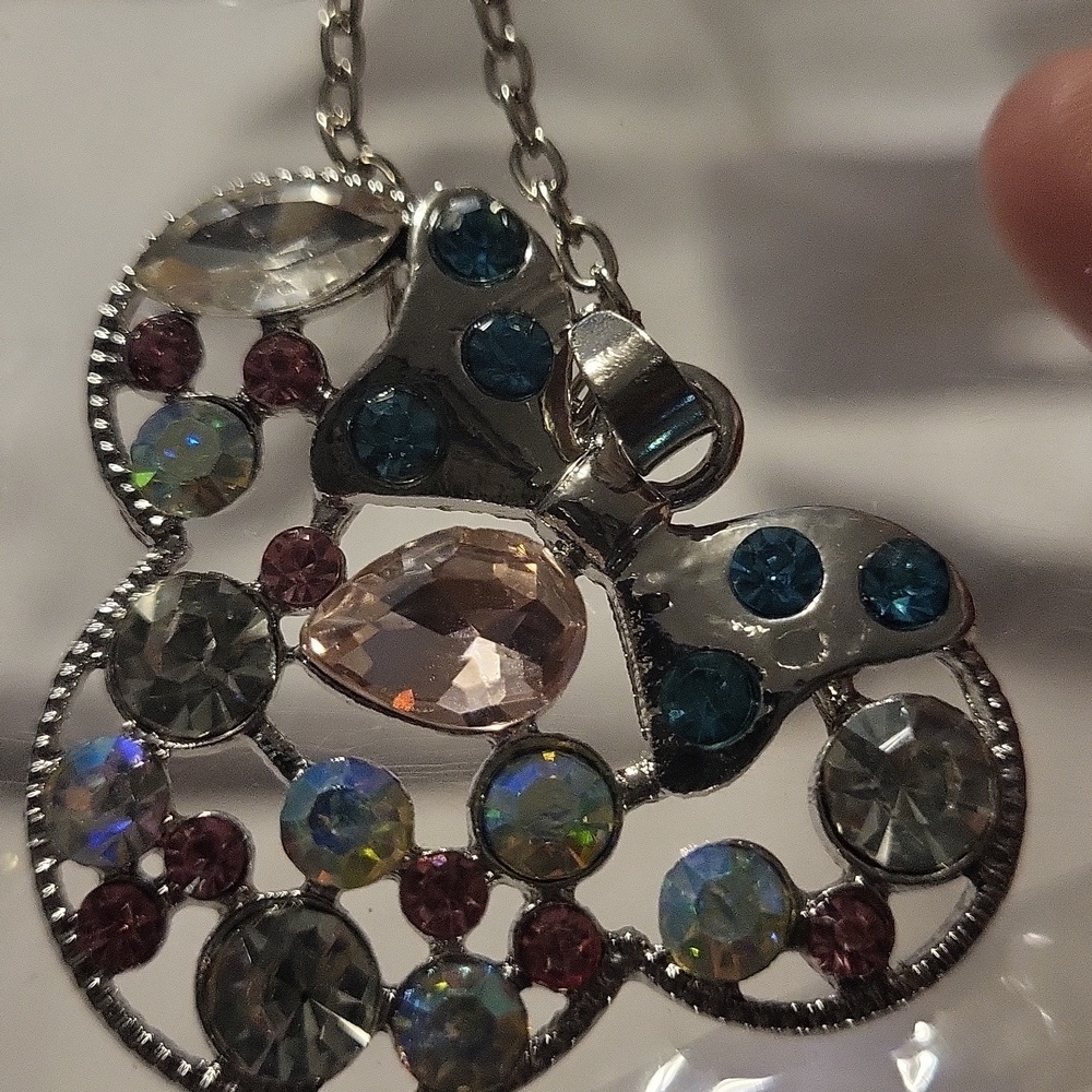 Chloe + Isabel Silver Necklace with Multicolor Accents - Picture 3 of 3